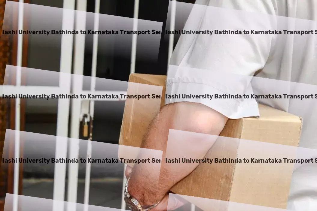 Abhilashi University Bathinda to Karnataka Transport Regional courier solutions