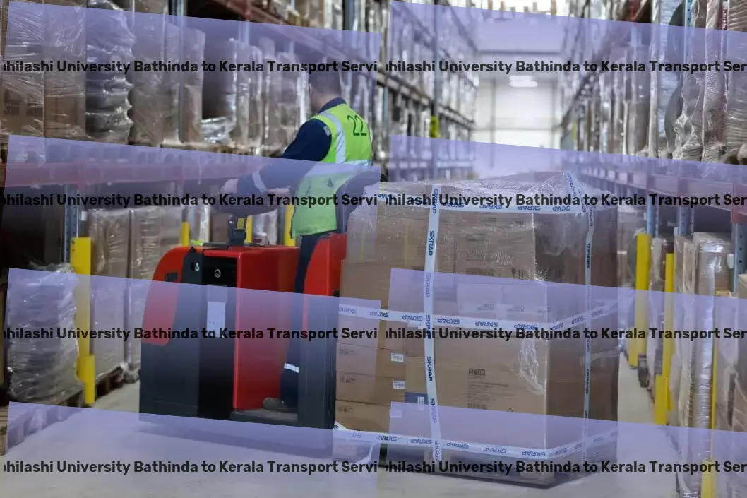 Abhilashi University Bathinda to Kerala Transport Specialized furniture moving