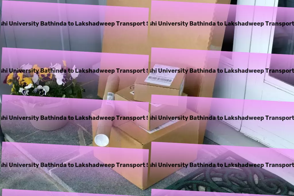 Abhilashi University Bathinda to Lakshadweep Transport Craft artisanal brews at home with our expert guidance! - Industrial package transport