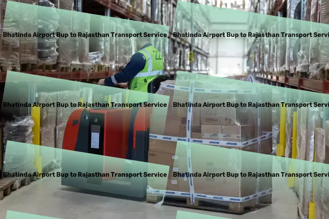 Bhatinda Airport Bup to Rajasthan Transport Freight logistics networks