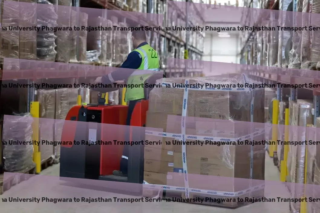 Gna University Phagwara to Rajasthan Transport Overcoming Indian logistics hurdles with ease. - Express parcel logistics