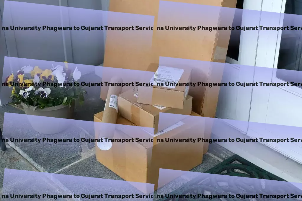 Gna University Phagwara to Gujarat Transport Express goods forwarding