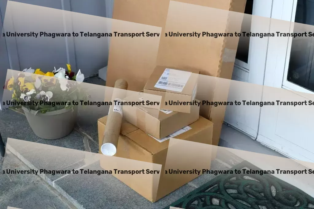 Gna University Phagwara to Telangana Transport Tailoring transport solutions for the Indian economy. - Less than truckload logistics