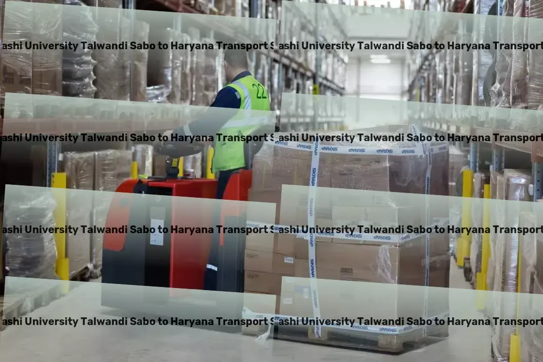 Guru Kashi University Talwandi Sabo to Haryana Transport Commercial trucking solutions