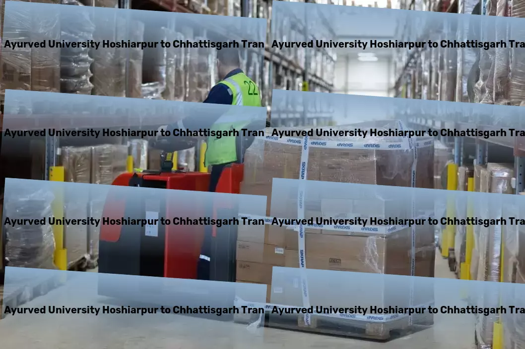 Guru Ravidas Ayurved University Hoshiarpur to Chhattisgarh Transport !Mastering the art of efficient shipping within the Indian subcontinent. - Regional packers and movers