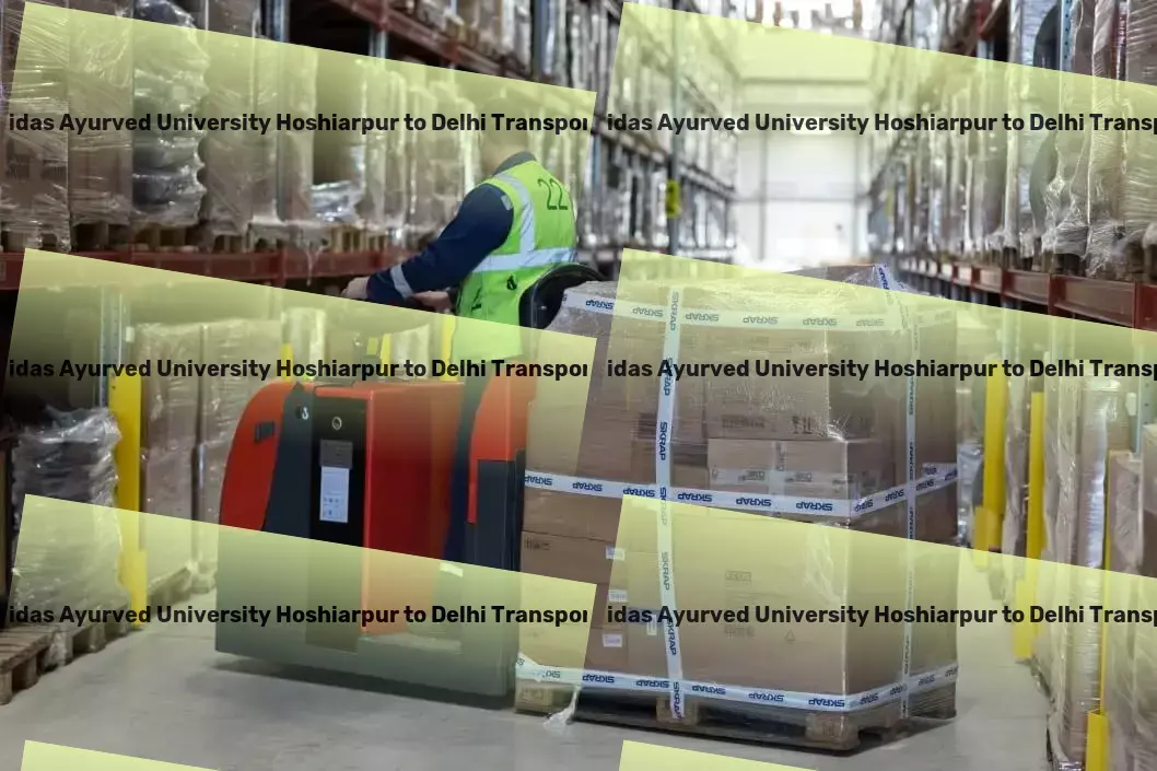 Guru Ravidas Ayurved University Hoshiarpur to Delhi Transport High-volume parcel delivery