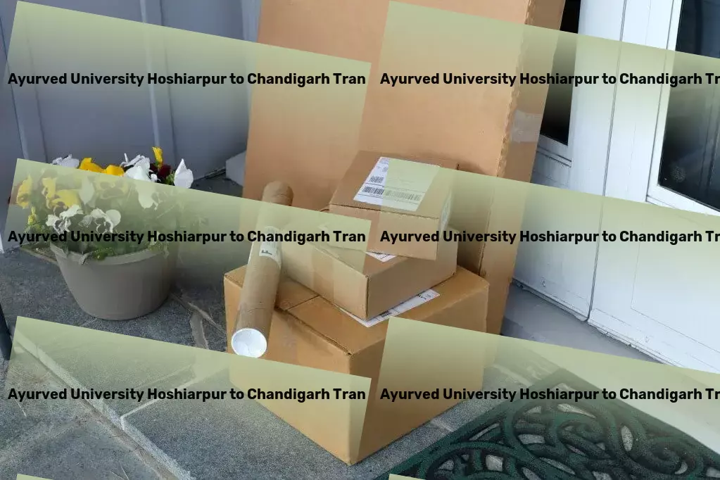 Guru Ravidas Ayurved University Hoshiarpur to Chandigarh Transport Dedicated goods delivery