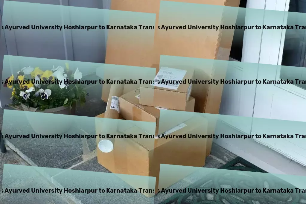 Guru Ravidas Ayurved University Hoshiarpur to Karnataka Transport Efficiency at the heart of our transport mission. - Online freight booking