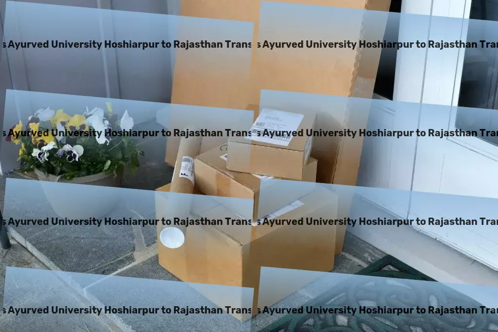 Guru Ravidas Ayurved University Hoshiarpur to Rajasthan Transport Simplifying complex transport requirements in India! - Online bulk cargo services