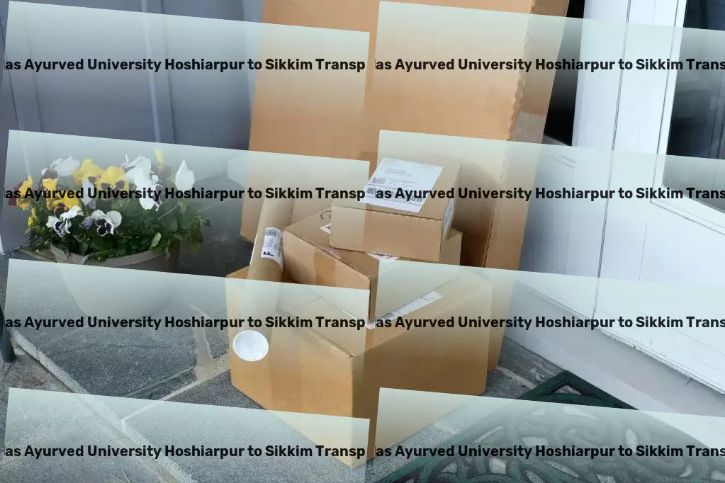 Guru Ravidas Ayurved University Hoshiarpur to Sikkim Transport Personalized goods shipping