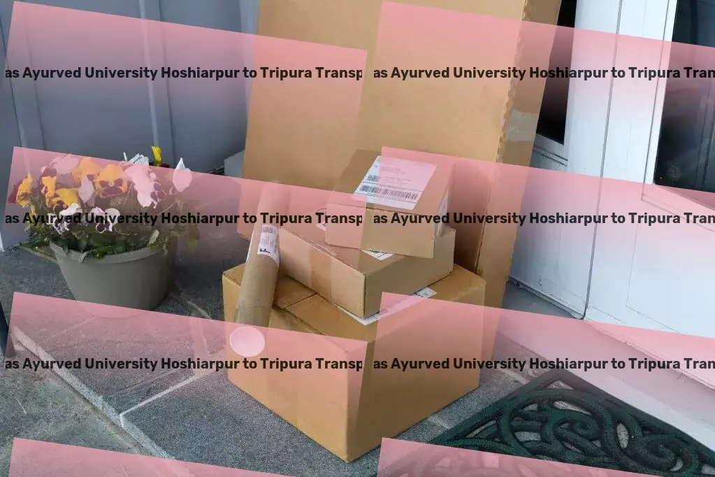 Guru Ravidas Ayurved University Hoshiarpur to Tripura Transport Custom cargo transport