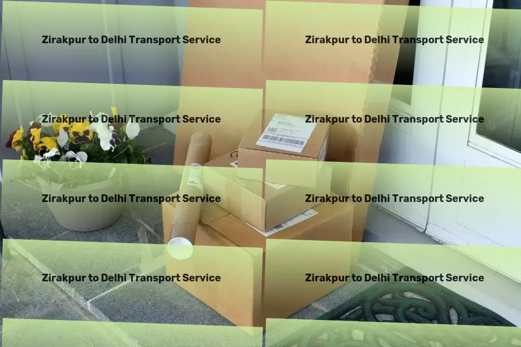 Zirakpur to Delhi Transport Express package logistics