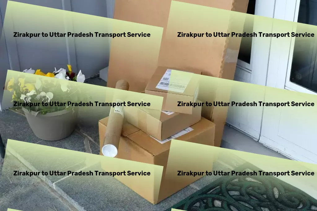 Zirakpur to Uttar Pradesh Transport Inter-state goods delivery